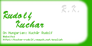 rudolf kuchar business card